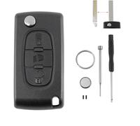 CE0536 For CITROEN C4 C5 C6 For CITROEN C4 Picasso For CITROEN C4 Grand Picasso 3 Buttons Car Key Fob Case Shell Battery CR1620 Pin Removal Tool