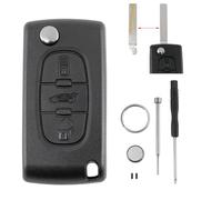 CE0536 For Peugeot 207 307 308 807 5008 Expert 3 Buttons Car Key Fob Case Shell with VA2 Blade Battery CR1620 Pin Removal Tool