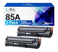 LxTek CE285A Compatible Toner Cartridges Replacement for HP CE285A 85A for HP Laserjet Pro P1102W P1102 M1132MFP M1217NFW M1212NF M1132 P1100 M1136 M1210 M1212 M1213NF (2 Black)