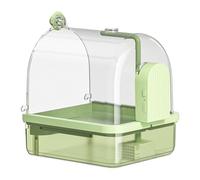 CeaBulo Automatic Bird Bathhouse Bathtub Parrots Shower Box With Multiple Tap Shower Multifunctional Bird Bathtub