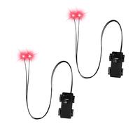 CeaBulo Halloween Led Glowing Eyes with Timer, 2 Pcs Light Up Skeleton Eyes, Waterproof DIYEye Lights for Pumpkins, Tombstones and Halloween Props Color Changing & 9 Lighting Modes