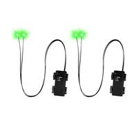 CeaBulo Halloween Led Glowing Eyes with Timer, 2 Pcs Light Up Skeleton Eyes, Waterproof DIYEye Lights for Pumpkins, Tombstones and Halloween Props Color Changing & 9 Lighting Modes