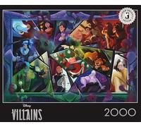 Ceaco - 2000 Piece Disney Silver Select Villains Jigsaw Puzzle - Relaxing and Fun Activity for Adults, Pieces