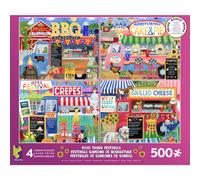 Ceaco - 4 in 1 Multipack - Food Trucks - (4) 500 Piece Jigsaw Puzzles