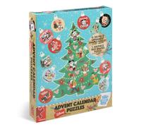 Ceaco - Disney - 12 Days of Christmas Advent Calendar Puzzles - Eleven 100 Piece Mini Ornament Jigsaw Puzzles and One 300 Piece Christmas Tree Jigsaw Puzzle - 1,400 Total Pieces