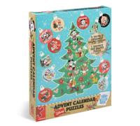 Ceaco - Disney - 12 Days of Christmas Advent Calendar Puzzles - Eleven 100 Piece Mini Ornament Jigsaw Puzzles and One 300 Piece Christmas Tree Jigsaw Puzzle - 1,400 Total Pieces