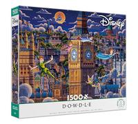 Ceaco - Disney - Dowdle - Peter Pan Learning to Fly - 1500 Piece Puzzle for Adults - Challenging and Perfect for Game Nights - Finished Puzzle Size 38.5 x 26.5