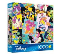 Ceaco - Disney Sticker Collage - 1000 Piece Jigsaw Puzzle for Adults - Bright Sticker Style Character Art with Disney's Dumbo, Pinocchio, Peter Pan, and More