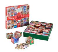 Ceaco - Disney - Thomas Kinkade - 24 Days of Christmas Advent Calendar Puzzles - 24 Mini Puzzles to Unbox - 1 000 Total Pieces