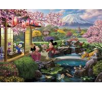 Ceaco - Disney - Thomas Kinkade - Mickey & Minnie in Japan - 1000 Piece Jigsaw Puzzle for Adults - Challenging Puzzle Perfect for Game Nights - Finished Size is 26.5 x 19