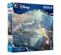 Ceaco Disney - Thomas Kinkade - Peter Pan Fly to Neverland - 1000 Piece Jigsaw Puzzle Challenging and Colorful Puzzle for Adults - Precision-Cut Pieces, Beautiful Artwork, and Hours of Relaxing Fun