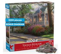 Ceaco - Hometown Pride - Thomas Kinkade - 1000 Piece Jigsaw Puzzle Challenging and Colorful Puzzle for Adults - Precision-Cut Pieces, Beautiful Artwork, and Hours of Relaxing Fun