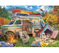 Ceaco - Large Piece Jigsaw Puzzle - Eduard - Camper Holiday - Relaxing and Fun Activity for Adults