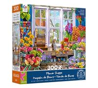 Ceaco - Large Piece Jigsaw Puzzle - Steve Crisp - Flower Shoppe - Relaxing and Fun Activity for Adults