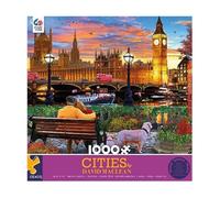 Ceaco - On The Thames in London - 1000 Piece Jigsaw Puzzle for Adults | Art by David Maclean, Made in USA, Finished Size 26.6 x 19 in, Includes Poster, Giftable, Frameable Art
