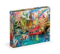 Ceaco - Sapphire Select - Disney - Aimee Stewart - Peter Pan Mermaid Lagoon -1000 Piece Jigsaw Puzzle - Challenging & Fun - Blue Backed Puzzle Board - Giftable Display Box - Full Size Poster Included
