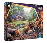 Ceaco - Sapphire Select - Disney - Snow White and The Seven Dwarves - 1000 Piece Jigsaw Puzzle - Challenging & Fun - Blue Core Puzzle Board - Giftable Display Box - Full Size Poster Included