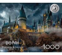 Ceaco - Thomas Kinkade Harry Potter Hogwart's Castle - 1000 Piece Silver Select Jigsaw Puzzle - Colorful Puzzles for Adults - Precision-Cut Pieces, Beautiful Artwork,