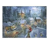 Ceaco - Thomas Kinkade - Holiday - Santa's Silent Night - 1000 Piece Jigsaw Puzzle