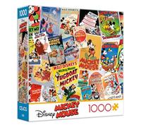 Ceaco - Vintage Mickey Mouse Poster Collage 1000 Piece Jigsaw Puzzle Challenging and Colorful Puzzle for Adults - Precision-Cut Pieces, Beautiful Artwork, and Hours of Relaxing Fun