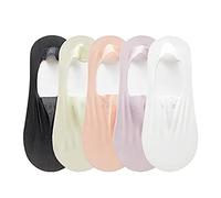 CEAeis Invisible Ice Silk Breathable Socks, Invisible Non-slip Ice Silk Socks, Breathable Ice Silk Socks for Women and Girls (5 pairs-D)