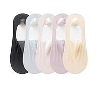 CEAeis Invisible Ice Silk Breathable Socks, Invisible Non-slip Ice Silk Socks, Breathable Ice Silk Socks for Women and Girls (5 pairs-E)