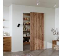 CEAKIAN 36" Concealed Sliding Barn Door Hardware Kit with Soft Close Mechanism for 28in Passage Opening, Hidden Sliding Door Hardware, Trackless Rails, Wall Mount for Interior Wooden Doors (NO Door)