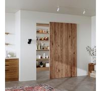 CEAKIAN 48" Concealed Sliding Barn Door Hardware Kit with Soft Close Mechanism for 40in Passage Opening, Hidden Sliding Door Hardware, Wall Mount for Interior Wooden Door (NO Door)