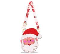 CEALXHENY Christmas Purse for Women Beaded Xmas Tree Reindeer Snowflake Bell Crossbody Shoulder Bag Christmas Accessories, Multicolor, Style O