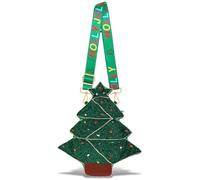 CEALXHENY Christmas Purse for Women Beaded Xmas Tree Reindeer Snowflake Bell Crossbody Shoulder Bag Christmas Accessories, Multicolor, Style C