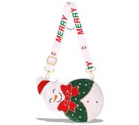 CEALXHENY Christmas Purse for Women Beaded Xmas Tree Reindeer Snowflake Bell Crossbody Shoulder Bag Christmas Accessories, Multicolor, Style M