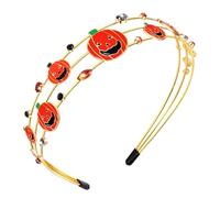 CEALXHENY Halloween Headband for Women Halloween Accessories Spooky Ghost Pumpkin Headband Tiara Costume Party Favors Gifts (Pattern C)