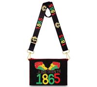 CEALXHENY Juneteenth Purse for Women Beaded Afro Freedom Crossbody Purse Shoulder Bag Black History Month African Outfit Gift, Multicolor, Style L