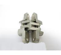 Ceam CI000829NIK00 2D Adjustable Invisible Hinge, Nickel-Plated, 180-degrees