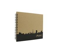 Ceanothe Traditional Travel to France Photo Album 120 Photos 10 x 15 cm 60 Pages - France - Black Photo Album with 60 White Pages - Travel France Photo Album - Made in France