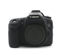CEARI Silicone Protective Housing Camera Case Body Frame Shell Cover for Canon EOS 70D Digital Camera - Black