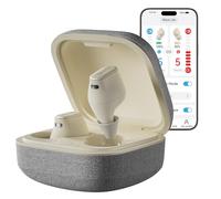 Cearvol Wave Lite Smart Hearing Amplifier for Adults with Bluetooth App Control AI Noise Reduction AUX-in OVR Rechargeable Noise Reduction, Starlight