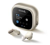 Cearvol WAVE Sound Amplification Device, Smart Touchscreen Charging Case, NeuroFlow AI 2.0, Bluetooth Dual-Device Connection, Direct AUX-IN (Starlight)
