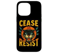 Cease and Resist Panther Rebellion Statement Graphic Case for iPhone 14 Pro Max