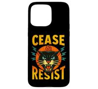 Cease and Resist Panther Rebellion Statement Graphic Case for iPhone 15 Pro Max
