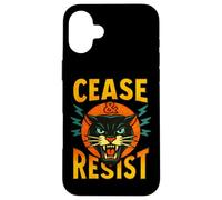 Cease and Resist Panther Rebellion Statement Graphic Case for iPhone 16 Plus