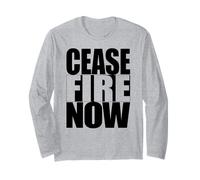 Cease FIRE Now END THE Violence WAR Protest Activist TEE Long Sleeve T-Shirt