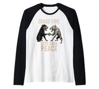 CEASE FIRE UNLEASH UNITY bold, fierce, and unforgettable Raglan Baseball Tee