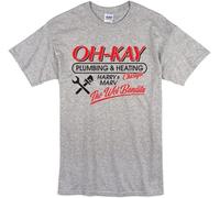 Ceaseless Home Alone Inspired OH-Kay Wet Bandits T-Shirt - Retro 90's Christmas Xmas Film Grey