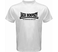 Ceaseless Jack Dempsey The Manassa Mauler Boxing Legend Men's White T-Shirt Size S to 3XL