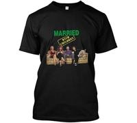Ceaseless Rare!! NWT 6649-Married with Children Intro Cast T Shirt Size Black