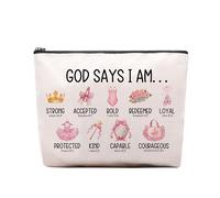 CEASQVAA Cheerleading Gifts Makeup Bag, Gifts for Cheerleaders, Cheer Bag Stuff, It's Me Hi I'm The Cheerleader Cosmetic Bag, Cheerleading Teammate Gift for Women, dance2