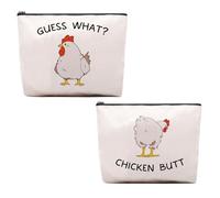 CEASQVAA Horses Gifts for Women - Equestrian Travel Bag, Cosmetic Pouch, Cowgirl Makeup Bag, chicken