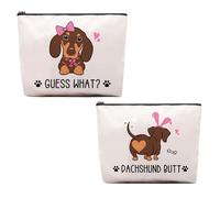CEASQVAA Horses Gifts for Women - Equestrian Travel Bag, Cosmetic Pouch, Cowgirl Makeup Bag, Dachshunds1