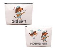 CEASQVAA Horses Gifts for Women - Equestrian Travel Bag, Cosmetic Pouch, Cowgirl Makeup Bag, Dachshunds2